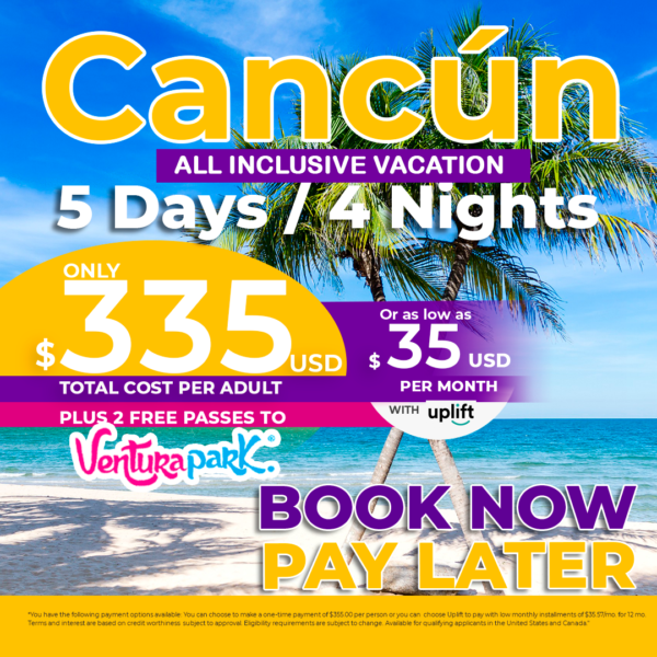 VAcations all Inclusive only $335 for adult
